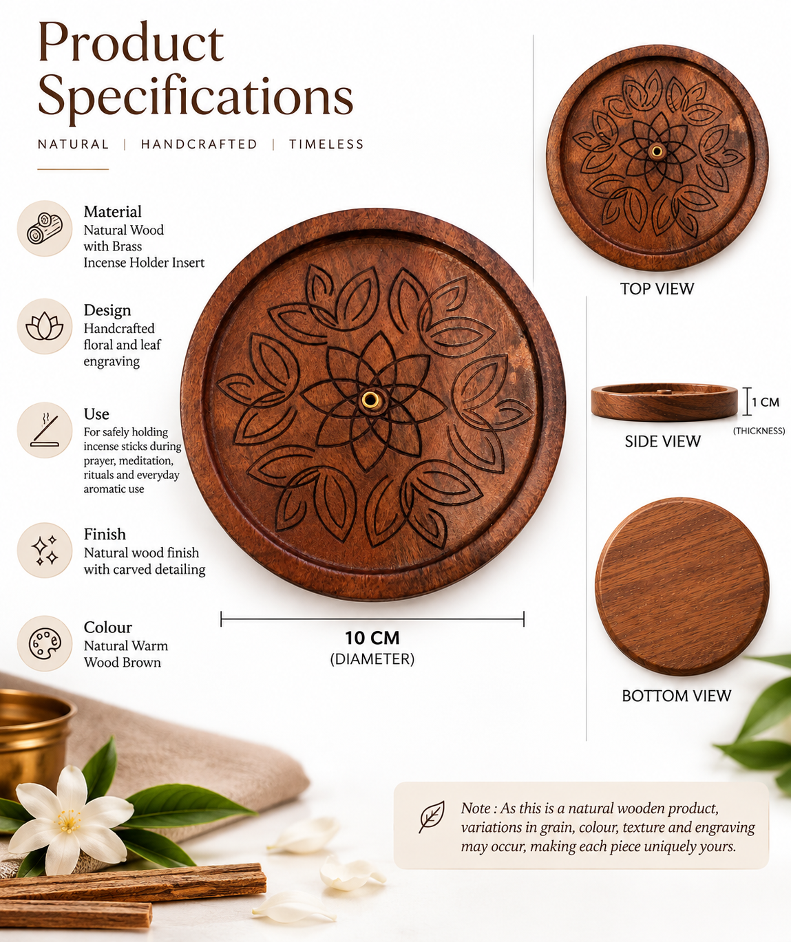 Shree Padma Incense Holder